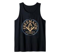 Masonic_symbol with"Freemason_by_choice, Not by Birth"S&C Tank Top