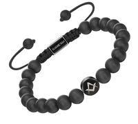MasonicMan Mens Masonic Bracelet Freemasonry Gift Mason Logo Style 4
