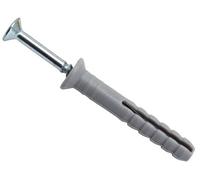 Masonmate 6X40mm Nylon Hammer-In Fixings - 150 Durable Fasteners For Secure Installations