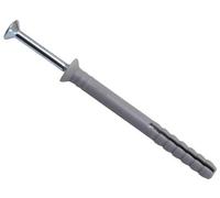 Masonmate 6X60mm Nylon Hammer-In Fixings - 100 Pack For Reliable Installation