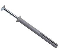 Masonmate Nylon Hammer-in Fixing 6 x 60mm (100), Suitable for Through Fixing in Upvc, Timber and Metal Door Frames.