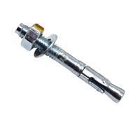 Masonmate Zinc Plated Through Bolt in Metallic Silver Masonmate Metallic Silver