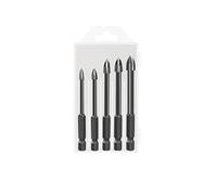 Masonry Drill Bits Set, 5 Or 6 pcs Tungsten Carbide Hex Shank Triangle Tip Drill Bits Set Multiple Sizes(B-4-5-6-8-10-12mm)