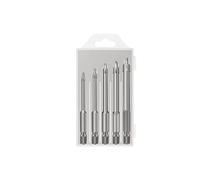 Masonry Drill Bits Set, 5 Or 6 pcs Tungsten Carbide Hex Shank Triangle Tip Drill Bits Set Multiple Sizes(Silver 3-4-5-6-7mm)