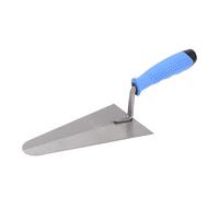 Masonry Margin Trowel, Ergonomic Soft Grip Carbon Steel Plastering Tool | Soft Rubber Handle Carbon Steel Blade Mirror Polished Finish Concrete Finishing Tool Wall Floor Plastering Drywall Stone