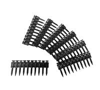 Masonry Nails 100Pcs Plastic Collated Concrete Nails Drive Pins for Gas Power Nailer Track Steel-to-Concrete Framing Kit(27mm)