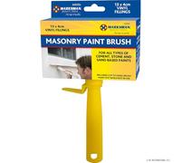 Masonry Paint Brush Large Emulsion Stain Professional Block Brushes Rough Surfaces Vinyl Fillings For All Types Of Cement, Stone & Sand Based Paints Fast Application 13 x 4cm (1Pc)