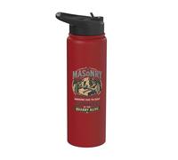 Masonry Quarry Stone Builder Vintage Stainless Steel Insulated Water Bottle
