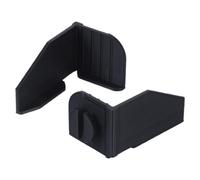 Masonry Wall Corner Line Holders with Left and Right, 2 Black