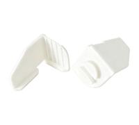 Masonry Wall Corner Line Holders with Left and Right, 2 White
