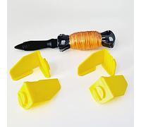 Masons Mate & Builders Line (2 Sets/4 Masons Mate & 30M Builders Line on Spool) - Brick Line Block Set for Straight Brick Laying - Builders Line Anchor Corner Brackets/Brick Line Blocks