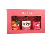 Masons of Yorkshire Pink Gin Gift Set | 3 x 5cl Miniatures | Grapefruit & Cucumber, Pear & Pink Peppercorn & British Raspberry | Naturally Distilled Award-Winning Fruit Gin