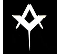 Mason's Set Square and Compass Cake Toppers - 3mm Acrylic or 4mm Wood -