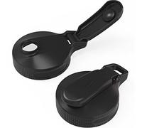 Masontops Multi Top - 2 Pack - Regular Mouth Mason Jar Lids with Easy Pour Spout and Flip Cap - Sip, Pour, Store & More - Lid Accessories for Mason Jars