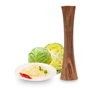 Masontops Pickle Packer - Acacia Wood Vegetable Fermentation Tamper - Cabbage Sauerkraut Pounder - Fermenting Food Tool