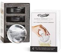 Masontops Pickle Pebble Glass Infinity Weights for Fermenting - Pickling Weight Set - Wide Mouth Mason Jar Fermentation
