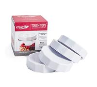 Masontops Tough Tops - Regular Mouth Mason Jar Lid - White - BPA Plastic Screw Caps - Durable Reusable Jar Covers