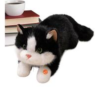 Masoog Cute Cat Plush | Cute Cuddly Toy Cat Plush Doll, Decoration with Sound for Bedroom, Living Room, Christmas, Birthday, Class Prize Girls Children