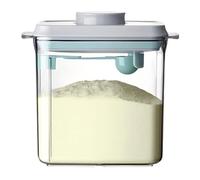 Masoog Milk Powder Dispenser, 1700 ml Milk Powder Container with Spoon, Portable Baby Food Case for Travel, Camping, Barbecue, Walking, Trips