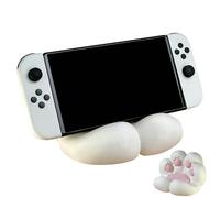 Masoog Mobile Phone Holder for Desk, 3D Printed Smartphone Shelf in the Shape of a Cat Paw Smartphone Stand for Desk, for Office, Home, Dorm, Travel Table