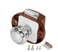 Masoog RV Door Lock Replacement - Zinc Alloy Push Lock for Caravan Doors, Secure Lock Replacement for Motorhome, Caravan, Camping, Boat Cabinet