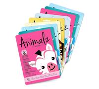 masque BAR Pretty Animalz Character Sheet Masks, (9 Pack)