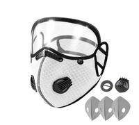 Masque For Dust - Cloth PP Size Fits All | Carbon Filter Face Cover With Adjustable Goggles | Respirator For Mowing Outdoor Backyard Lawn Construction Sanding Woodworking Industry