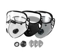 Masque For Dust - Cloth PP Size Fits All | Carbon Filter Face Cover With Adjustable Goggles | Respirator For Mowing Outdoor Backyard Lawn Construction Sanding Woodworking Industry