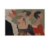 Masquerade Ball Canvas Poster Bedroom Decor Landscape Office Room Decor Gift 08x12inch(20x30cm)