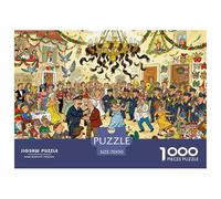 Masquerade Ball Wooden Jigsaw Puzzle Waterproof 1000 Piece Puzzles for Adults Impossible Challenging Games