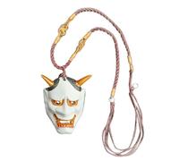 Masquerade Charm, Ghost Pendant,Traditional Japanese Drama Face Cover Charm - Traditional Horror Jewelry Ornament for Women Suit Bags for Men, Se référer à la description, Resin, Refer to description