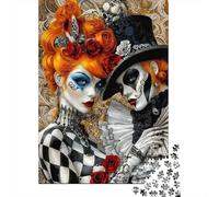 Masquerade Couple Portrait Jigsaw Puzzle for Adults 1000 Piece Paper Game Relaxation Gift 52x38cm/1000pcs