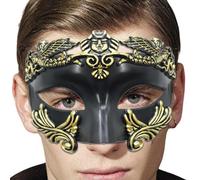 Masquerade Face Covering | Halloween Ancient Roman Style Face Cover - Ancient Greek Egyptian Men's Masquerade Cover For Carnival Role Play