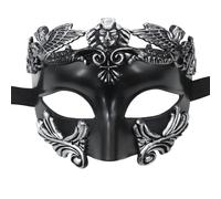 Masquerade Half Face Cover - Ancient Greek Theme Costume, Lightweight Comfortable Material, Intricate Design | Role Play Face Cover For Men Carnival Halloween Party Costume Celebration