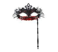 Masquerade Halloween Balls Christmas Adults Kids Mardi Gras With Stick Half Face