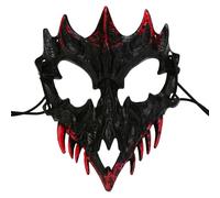Masquerade Halloween Wolf Half Face Werewolf PU Foam Animal Masquerade for Adult Cosplay Costume (C-E, One Size)