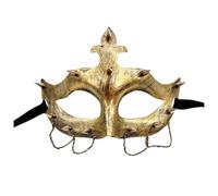 Masquerade Mask Carnival Half-Face Riveted Masks with Metal Chains Opera Venetian Carnival Masquerade Mask Vintage Half Face Masks the Dead Halloween Dance Party Christmas Supplies