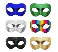 Masquerade Mask for Women Men: 6pcs Unisex Venetian Style Half Face Mask for Halloween Costume Prom Mardi Gras Party