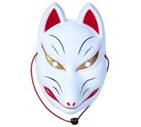 Masquerade Mask Foxes Mask Full Face Mask Animal Mask Japanese Anime Cosplays Mask Halloween Costume Mask For Party Japanese Anime Cosplays Mask Masquerade Mask Halloween Foxes Mask Full Face Mask