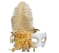 Masquerade Party Dance Costume Halloween Half Face Mask Decorations Halloween Mask Ladies Sexy Feather Flower Eye Mask Carnival Mask Women Half Face Mask Masquerade Feather Mask For Adults Party