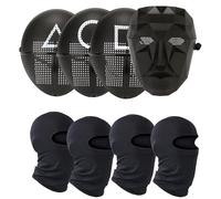 Masquerade Party Mask Halloween Cosplay Korean Game Guardian Survival Game Plastic Mask 4 Set