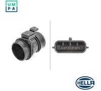 Hella Air Mass Sensor 8ET 009 142-131 - 6-pin Pipe-neck - Fits Nissan Opel Renault Vauxhall