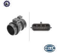 Hella Air Mass Sensor 8ET 009 142-131 - 6-pin Pipe-neck - Fits Nissan Opel Renault Vauxhall