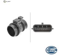 Hella Air Mass Sensor 8ET 009 142-131 - 6-pin Pipe-neck - Fits Nissan Opel Renault Vauxhall