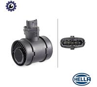 HELLA 8ET 358 095-071 Air Mass Sensor - 5-pin connector - Pipe-neck