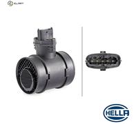 HELLA 8ET 358 095-071 Air Mass Sensor - 5-pin connector - Pipe-neck