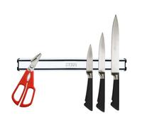 MASS DYNAMIC Magnetic Knife Holder for Wall,32 CM Aluminum Storage Magnetic Knife Rack with Powerful Magnets, Lightweight & Multipurpose Kitchen Knives/Utensil/Tool Holder, Solid Wall Mounted