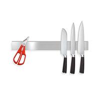 MASS DYNAMIC Magnetic Knife Rack for Wall - 40CM Stainless Steel Knife Holder with Strong Magnets, Wall Mounted Kitchen Tool & Utensil Organiser, Sleek & Durable Storage Solution