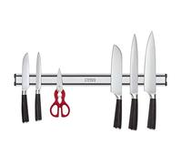 MASS DYNAMIC Magnetic Knife Rack for Wall - 56cm Aluminium Knife Holder with Strong Magnetic Strips, Wall Mounted Kitchen Tool & Utensil Organiser, Easy Clean, Lightweight & Durable