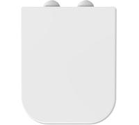 Mass Dynamic Square Toilet Seat Features Soft-Close, White Loo Seat With One-Button Quick Release For Hassle-Free Cleaning, Top Fixing